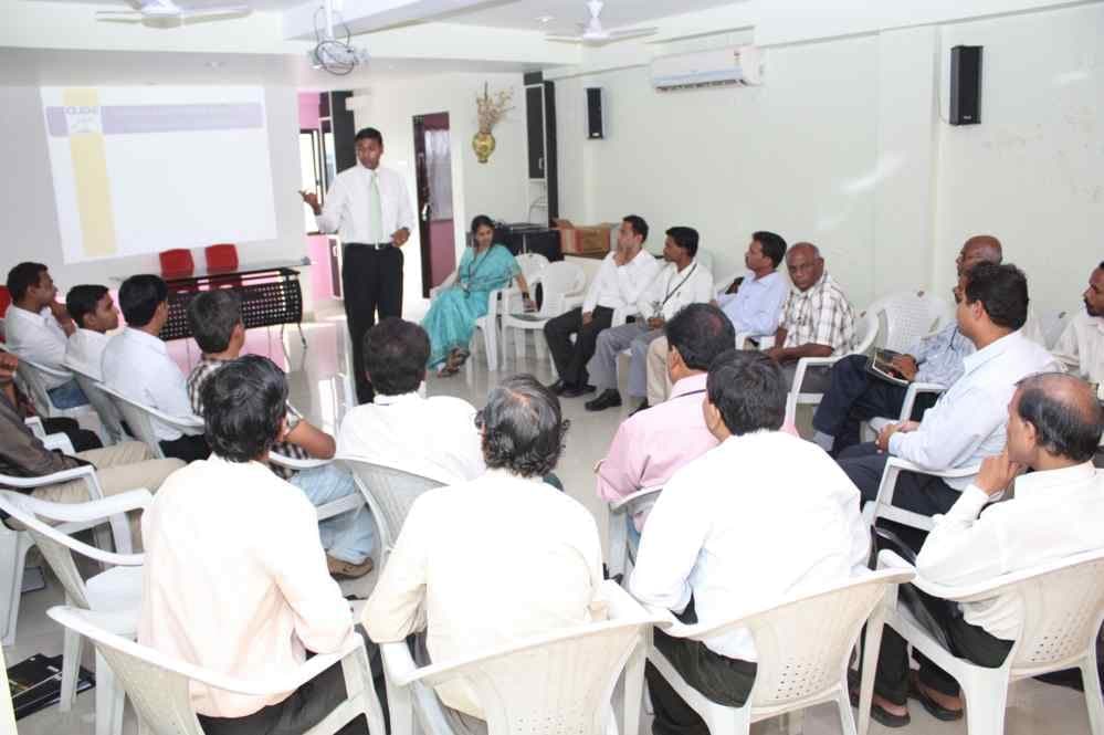 An in-house technical training session for Gondwana engineers in the office seminar room
